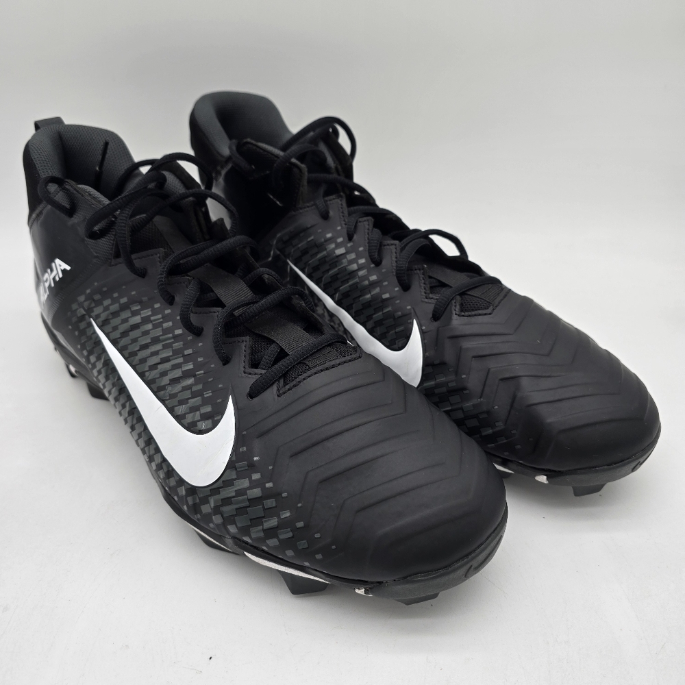 NIKE Alpha Menace 2 Shark Football Cleats Black BV0146-001 Men's 15W
